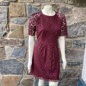 Madewell Women Burgundy Cocktail Dress size 8